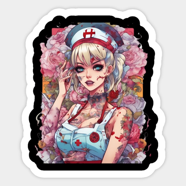 Messed Up in the Head Sticker by animegirlnft